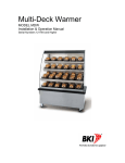 Bakers Pride Oven Multi-Deck Warmer MDW User's Manual