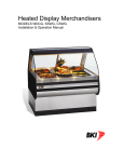 Bakers Pride Oven Heated Display Merchandisers SSWG User's Manual