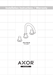 Axor Starck 10135XX1 User's Manual