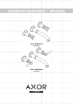 Axor Montreux 16534XX1 User's Manual