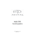 Avital 3300 (Spanish) Owner's Guide