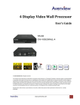 Avenview DVI-VIDEOWALL-4 User's Manual