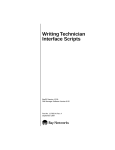 Avaya Writing Technician Interface Scripts User's Manual