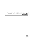 Avaya VoIP Monitoring Manager Reference Release 3.0 User's Manual