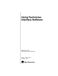Avaya Using Technician Interface Software User's Manual