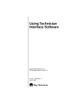 Avaya Using Technician Interface Software User's Manual