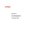 Avaya User Management BCM Rls 6.0 User's Manual