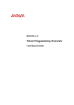 Avaya Telset Programming BCM Rls 6.0 User's Manual
