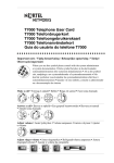 Avaya T7000 Telephone User's Manual