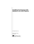 Avaya Synchronous Net Modules in an ASN Platform User's Manual