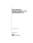 Avaya Read Me First 11.01/5.01 User's Manual