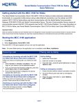 Avaya Mobile Communication Client 3100 for Nokia User's Manual