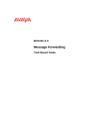 Avaya Message Forwarding BCM Rls 6.0 User's Manual