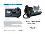 Avaya IP Phone 2004 Getting Started for Communication Server 1000 Getting Started Manual