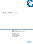 Avaya IP Phone 1100 User Guide