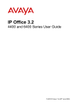 Avaya IP Office 3.2 4400 and 6400 Series User Guide