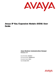 Avaya IP Key Expansion Module (KEM) User Guide