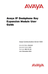 Avaya IP Deskphone Key Expansion Module - Communication Server 1000 User Guide