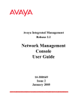 Avaya Integrated Management Release 2.2 Network Management Console User Guide