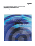 Avaya Enterprise Voice Audio Quality Troubleshooting User's Manual