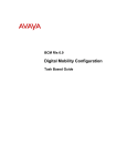 Avaya Digital Mobility Configuration BCM Rls 6.0 User's Manual