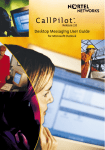 Avaya CP 2.0 Desktop Messaging - Microsoft Outlook User's Manual