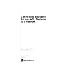 Avaya Connecting BayStack AN and ANH Platforms to a Network User's Manual