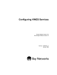 Avaya Configuring VINES Services User's Manual