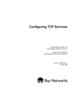 Avaya Configuring TCP Services User's Manual