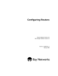 Avaya Configuring Routers User's Manual