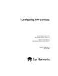 Avaya Configuring PPP Services User's Manual