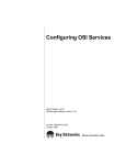 Avaya Configuring OSI Services User's Manual