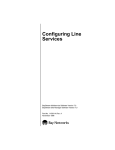 Avaya Configuring Line Services User's Manual