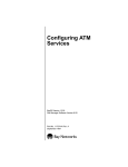 Avaya Configuring ATM Services User's Manual