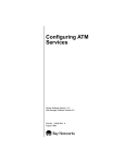 Avaya Configuring ATM Services User's Manual