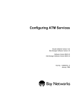 Avaya Configuring ATM Services User's Manual