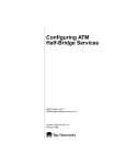 Avaya Configuring ATM Half-Bridge Services User's Manual