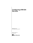 Avaya Configuring ATM DXI Services User's Manual