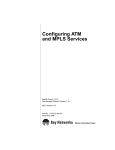 Avaya Configuring ATM and MPLS Services User's Manual