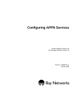 Avaya Configuring APPN Services User's Manual