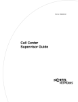 Avaya Call Center User's Manual