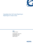 Avaya Call Center Reporting to Reporting for Contact Center User's Manual