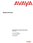 Avaya Business Communications Manager - System Overview