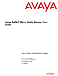 Avaya 7406E User Guide