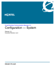Avaya Business Communications Manager 5.0 - Configuration - System Configuration manual