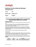 Avaya Business Communications Manager 450 / 50 User's Manual