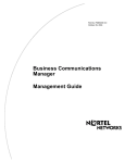 Avaya BCM Management User's Manual