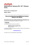 Avaya B5800 Release Notes