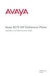 Avaya B179 Installation and Maintenance Manual