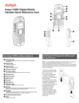 Avaya 7406E Quick Reference Guide